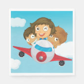 Kinderen op een vlak servet (Voorkant)