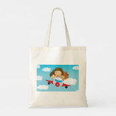 Kinderen op een vlak tote bag (Achterkant)