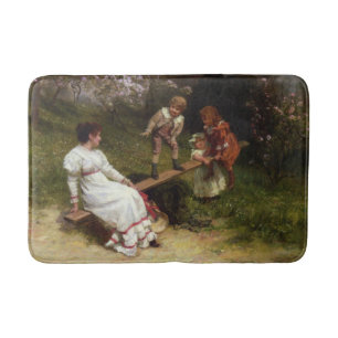 Kinderen op een Wip (door Frederick Morgan) Badmat