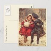 Kinderen op een zijspoor briefkaart (Voorkant / Achterkant)