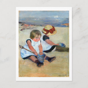 Kinderen op het strand, Cassatt Briefkaart