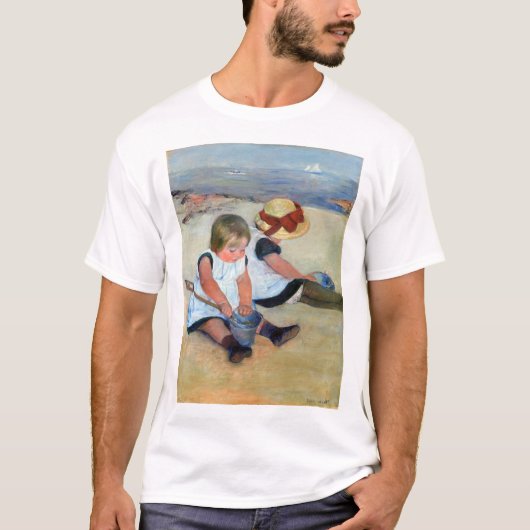 Kinderen op het strand, Cassatt T-shirt (Voorkant)