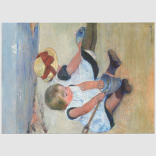 Kinderen op het strand, Cassatt Tissuepapier