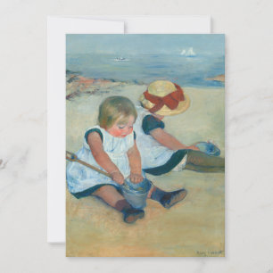 Kinderen op het strand   Mary Cassatt