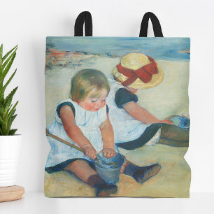 Kinderen op het strand   Mary Cassatt Draagtas