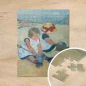 Kinderen op het strand | Mary Cassatt Jigzaag Puzz Legpuzzel