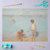 Kinderen op het Zee (Summer Beach Scene) Tissuepapier (Craft)