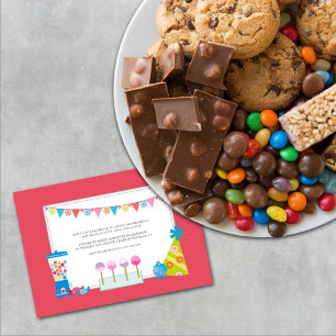 Kinderen op zaterdag Uitnodigingen {Snoep Buffet}