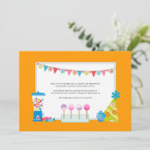 Kinderen op zaterdag Uitnodigingen {Snoep Buffet} (Staand voorkant)