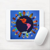 Kinderen over de hele wereld muismat (Met muis)