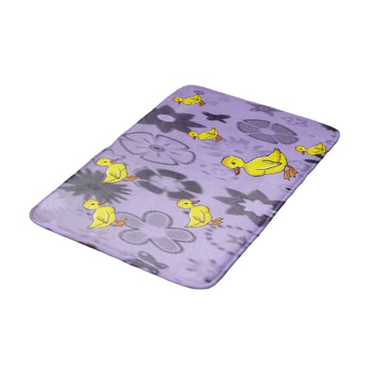 kinderen paars gele eend badmat (Gekanteld)