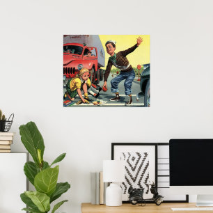  kinderen, padvinders veiligheidspatrouille voor m poster