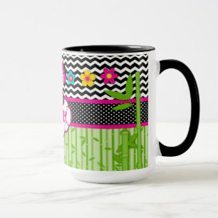 Kinderen Panda Beer Monogram Persoonlijke naam Mok