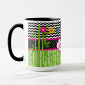Kinderen Panda Beer Monogram Persoonlijke naam Mok (Links)