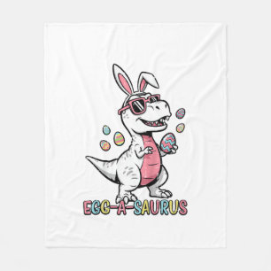 Kinderen Pasen Dino Konijn Ei A Saurus Trex Konijn Fleece Deken