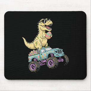 Kinderen Pasen T Rex Monster Truck Dino Grafisch  Muismat