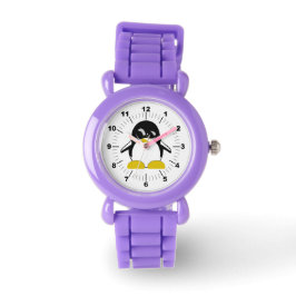 Kinderen Penguin Red Glitter Strap Horloge
