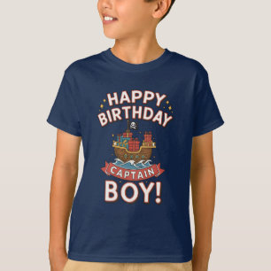 Kinderen Piraat Verjaardagsfeest Familie T-shirt