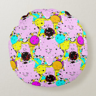kinderen popart rond kussen