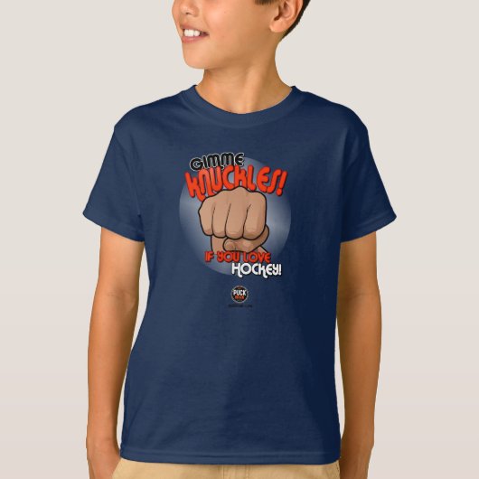 Kinderen - PuckBrain "Gimme Knuckles" T T-shirt (Voorkant)