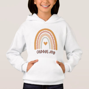 Kinderen Pullover Hoodie – Boho Regenboog “Kies Vr