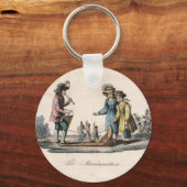  kinderen Puppets Antiek Sleutelhanger (Voorkant)