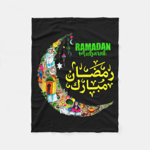 Kinderen Ramadan Mubarak Kareem voor ontwerp Fleece Deken