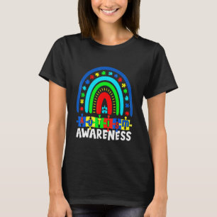 Kinderen Regenboog Puzzelstuk Autisme Bewustzijn A T-shirt