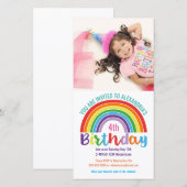 Kinderen Regenboog Verjaardag Op Maat Gemaakte Fot (Voorkant / Achterkant)