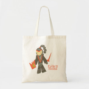 Kinderen Ridder Cartoon Bibliotheek Boek Tas