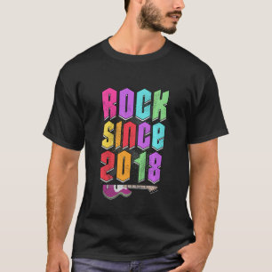 Kinderen Rockin Sinds 2018 Shirt Gitaar Thema 5e V