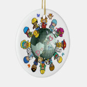 Kinderen Rond de Wereld Kerstboom Ornament (Rechts)
