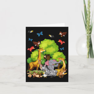 Kinderen Safari Dierenliefhebbers Tank Top Kaart