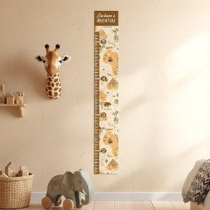 Kinderen Safari Kaart Groeimeter ID1269 Poster