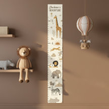 Kinderen Savanne Zonsopgang Safari Groeimeter ID12