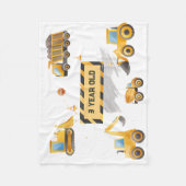 Kinderen Schattige Bouwjaar Fleece Deken (Voorkant)