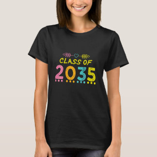 Kinderen Schattige Klas Van 2035 Eerste Dag Kleute T-shirt