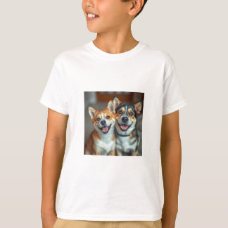 Kinderen Schattigee hond en kat T-shirt – Schattig