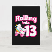 Kinderen Skate Feest - 13e Verjaardag - Roller Ska Kaart (Voorkant)