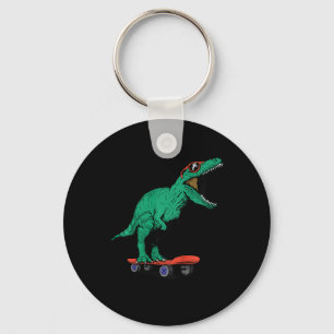 Kinderen Skater Skateboarden T-rex Dinosaur Ck naa Sleutelhanger
