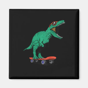 Kinderen Skater Skateboarden T-rex Dinosaurus Ck N Magneet