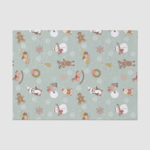 Kinderen, Snowman en Gingerbrood Tissuepapier