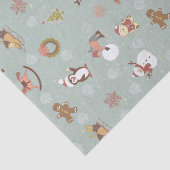 Kinderen, Snowman en Gingerbrood Tissuepapier (Detail)