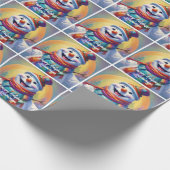Kinderen Snowman Gepersonaliseerde Gift Wrap HAMby Cadeaupapier (Hoek)