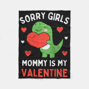 Kinderen Sorry Meisjes Mammie Is Mijn Valentijn Pe Fleece Deken