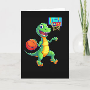 Kinderen Speelse Dinosaurus Schets Speler Ontwerp Kaart