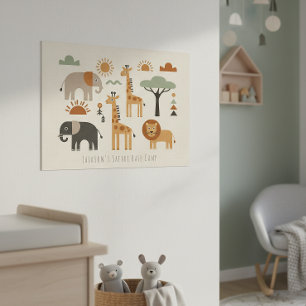Kinderen Speelse Safari Avontuur ID1268 Poster