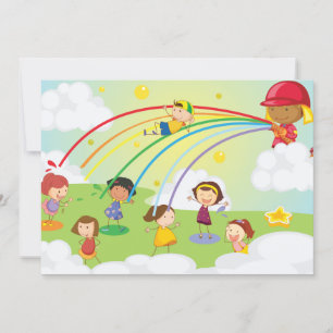 Kinderen spelen in een Park Kaart