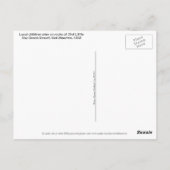 Kinderen spelen langs de rotsen, Divi SXM Briefkaart (Achterkant)