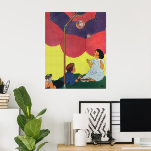  kinderen spelen meisjes en jongens die bubbels bl poster